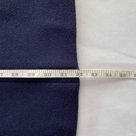 NWT J. Crew Navy Italian Wool Blend Stadium Cloth Lodge Coat Size 00 - Picture 16 of 16